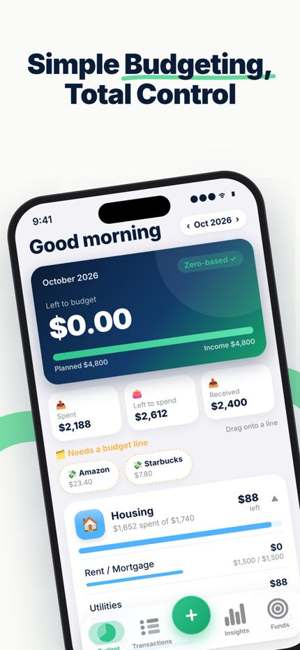 PennyPlan budget screen